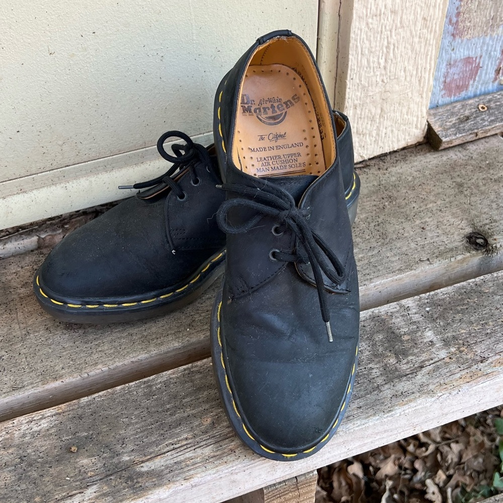 GUC Vintage Dr. Martens 1461 Nubuck 🇬🇧Made In England W-8 M-6
